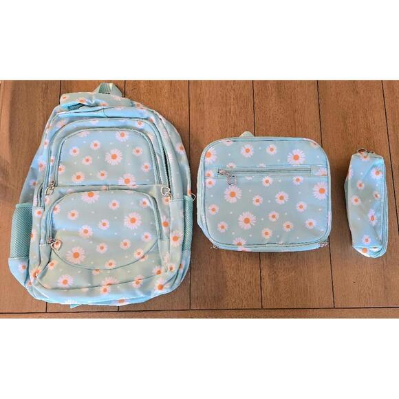 Other - Daisy Backpack, Lunchbox, and Pencil Case Trio